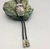 Bolo, Lee Epperson, signed, coral, turquoise, sterling silver