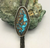 bolo, turquoise, sterling silver, vintage