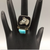 ring, horse head, sterling silver, turquoise, mother of pearl, inlay