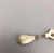 earrings, white buffalo, sterling silver, signed