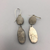 earrings, abalone shell, turquoise, sterling silver, signed