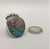 ring, turquoise, sterling silver, Elle Curley-Jackson, signed, hallmarked, size 8.5