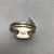 ring, turquoise, sterling silver, signed, hallmarked, Elle Curley-Jackson, Elle C-J, Navajo, Native American, size 13.5