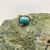 ring, turquoise, sterling silver, signed, hallmarked, Elle Curley-Jackson, Elle C-J, Navajo, Native American, size 13.5