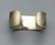Vintage, Geometric cuff  with three beautiful turquoise stones.