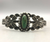 Fred Harvey Era cuff, green turquoise stone