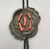 bolo, coral, sterling silver