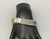 Unique , Navajo cuff  sterling silver and gold