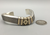 Unique , Navajo cuff  sterling silver and gold