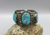 3 large turquoise stone cuff.