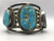 3 large turquoise stone cuff.
