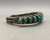 BEAUTIFUL 17 turquoise stone cuff, Ingot made.