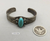Sturdy Fred Harvey Era cuff, turquoise stone
