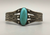Sturdy Fred Harvey Era cuff, turquoise stone