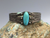 Sturdy Fred Harvey Era cuff, turquoise stone