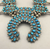 Vintage, turquoise cluster squash blossom