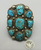 Large  nine turquoise stone cuff