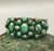 Heavy, Handmade, Vintage Turquoise Cluster Bracelet!!!