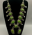 Bright green turquoise squash blossom