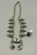 Dainty turquoise and sterling silver squash blossom
