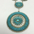 Vintage turquoise needle point necklace