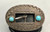 Vintage, stamped sterling silver, turquoise, buckle, belt