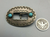 Vintage, stamped sterling silver, turquoise, buckle, belt