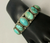 Vintage nine turquoise stone bracelet