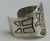 Hopi overlay sterling silver cuff