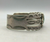 Turquoise and sterling silver railroad bracelet