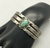 Turquoise and sterling silver railroad bracelet