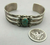 Turquoise and sterling silver railroad bracelet