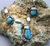Turquoise necklace on a hand made chain