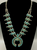 Zuni turquoise cluster squash blossom