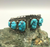 Leekya watch band with six turquoise stones