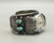 Vintage offset turquoise watch cuff