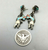 Rainbow man Zuni inlay earrings