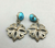 turquoise and sterling silver earrings