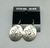 Sterling silver concho earrings