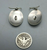 Sterling silver concho earrings
