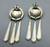 Concho style earrings with dangles