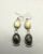 Fossilized coral and denim lapis dangle earrings!