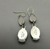 Fossilized coral and denim lapis dangle earrings!