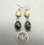 Fossilized coral and denim lapis dangle earrings!
