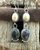 Fossilized coral and denim lapis dangle earrings!