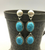 Turquoise and sterling silver earrings