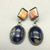 Spiny oyster and lapis earrings