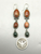 Multi stone earrings