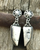 White buffalo earrings