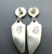 White buffalo earrings